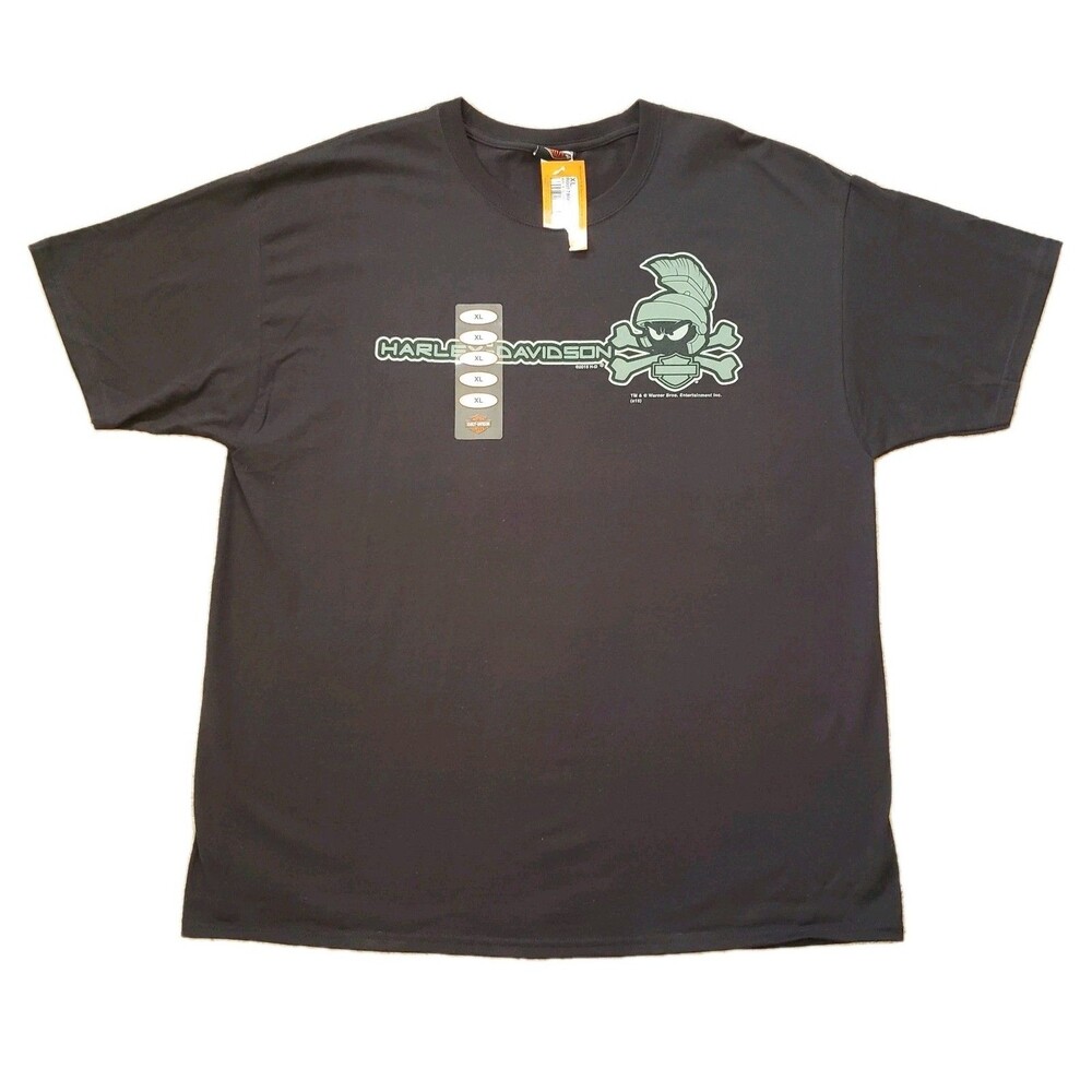 NWT 2015 Harley Davidson X Looney Tunes Marvin The Martian Sz XL Mens Crossbones